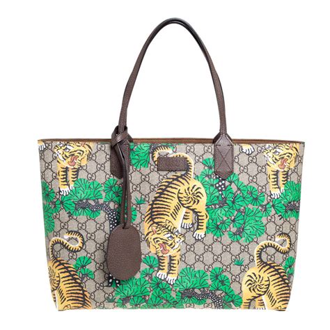 gucci bengal tiger handbag|gucci tiger shopper.